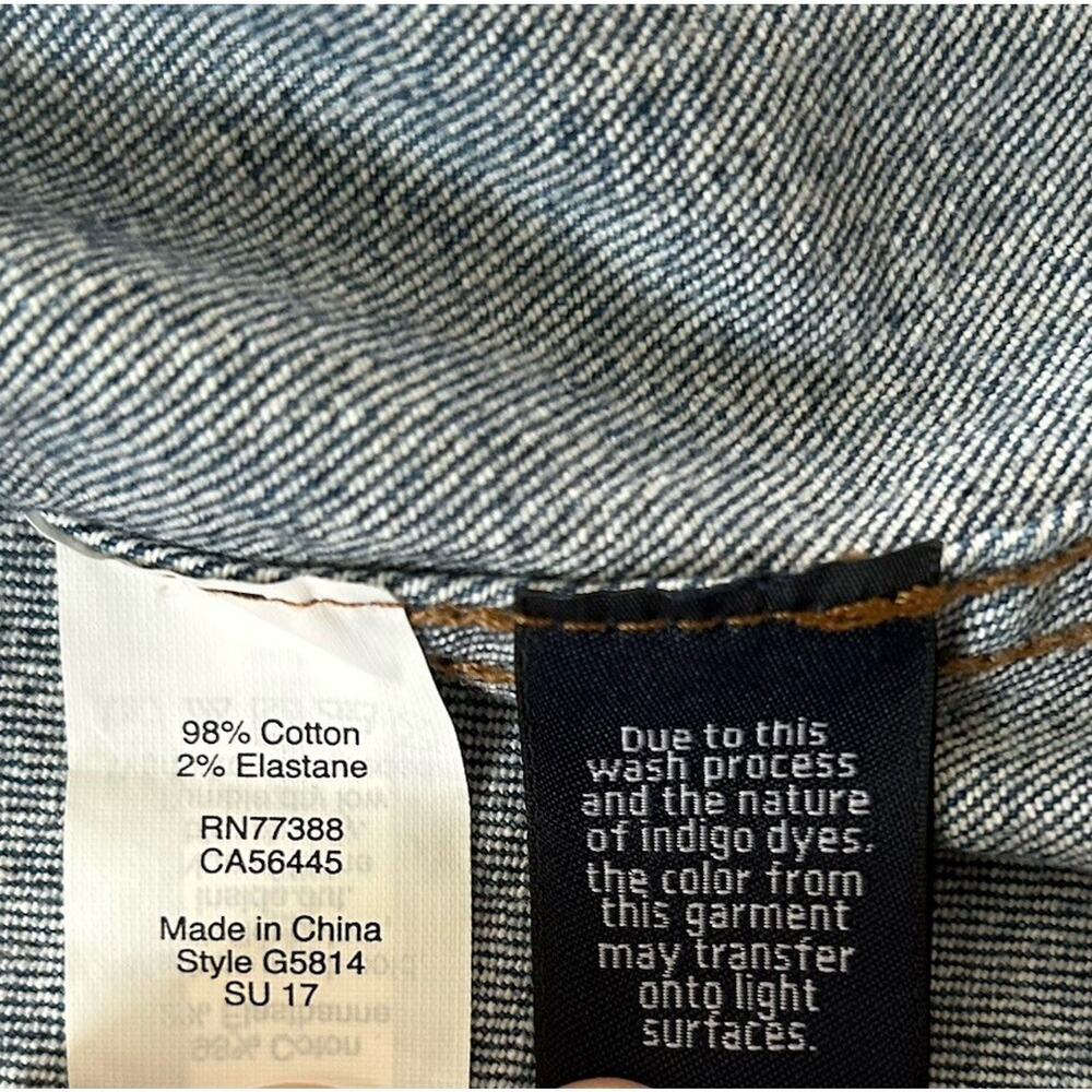MADEWELL Raw Edge Button Front Denim Overall Dress Women's Size 4 Mini Skirt - Picture 11 of 11